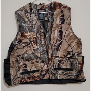 Outfitters Ridge Camo Hunting Vest Fishing Utility Pockets Mesh Back